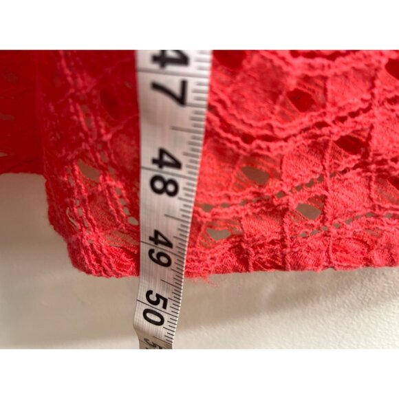 AnyWear by Catherines Coral Sleeveless Maxi Dress 0X Crochet Hem - Picture 4 of 7